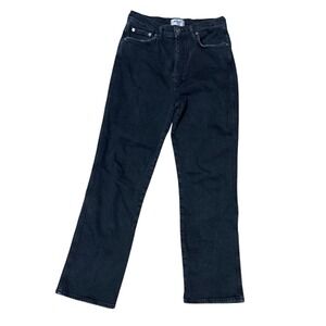 AGOLDE Los Angeles Women's Black Denim High Rise Straight‎ Leg Jeans Size 27
